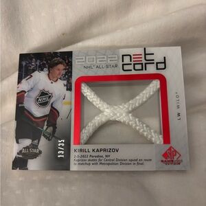 Kirill Kaprizov 2022 all start net cord card